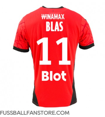 Stade Rennais Ludovic Blas #11 Replik Heimtrikot 2024-25 Kurzarm